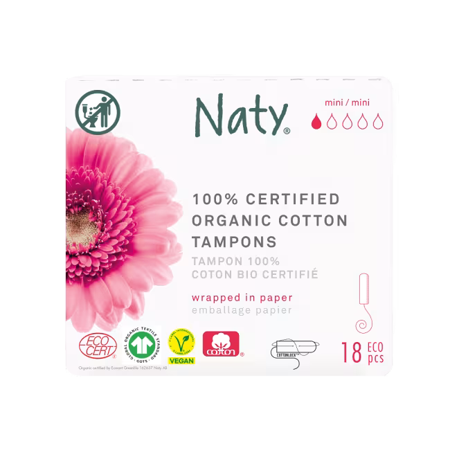 ECO BY NATY Tampóny Mini 18 kusov