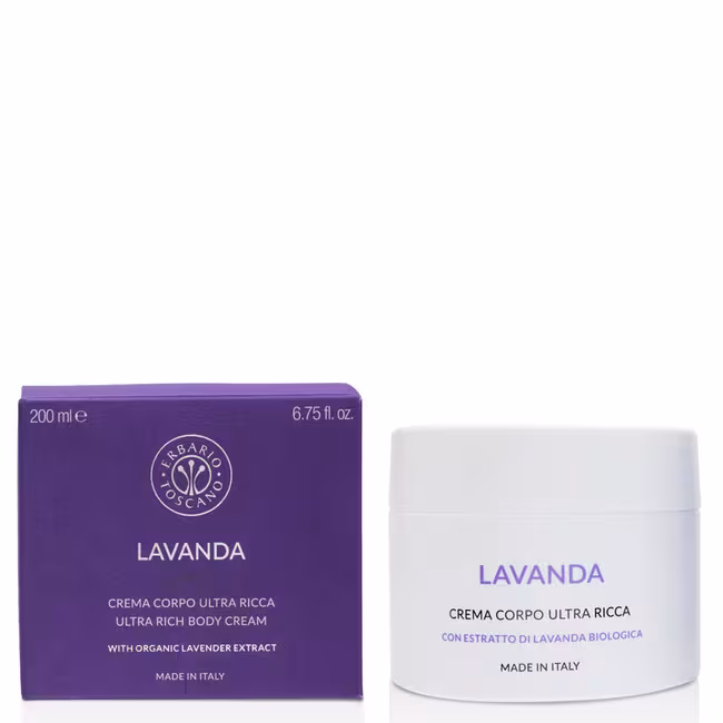 Erbario Toscano Lavender telový krém 200 ml, Ultra Rich Body Cream