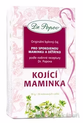 Dr. Popov Originální bylinný čaj Kojící maminka bylinný čaj na podporu dojčenia 20 ks