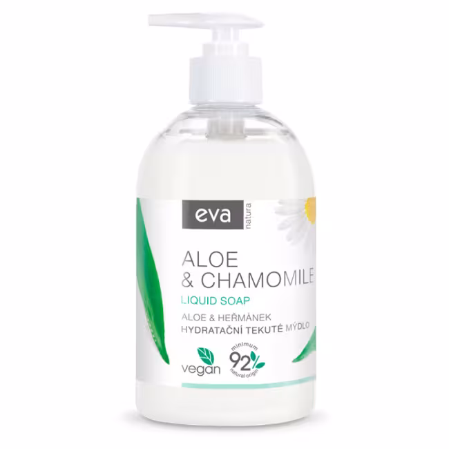 EVA NATURA Hydratačné tekuté mydlo Aloe & Harmanček 500 ml