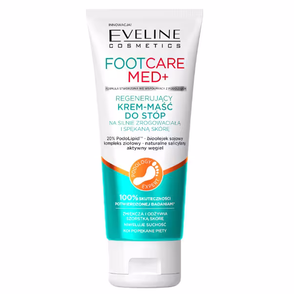 Eveline Cosmetics Foot Care Med zmäkčujúci krém na nohy na zrohovatenú pokožku 100ml