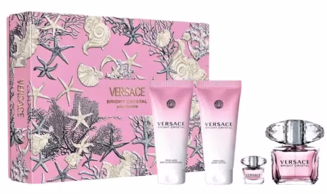 Versace Bright Crystal – EDT 90 ml + telové mlieko 100 ml + sprchový gél 100 ml + EDT 5 ml