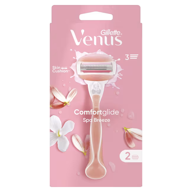 GILLETTE Venus Spa Breeze Holiaci strojček pre ženy + Náhradné hlavice 2 ks