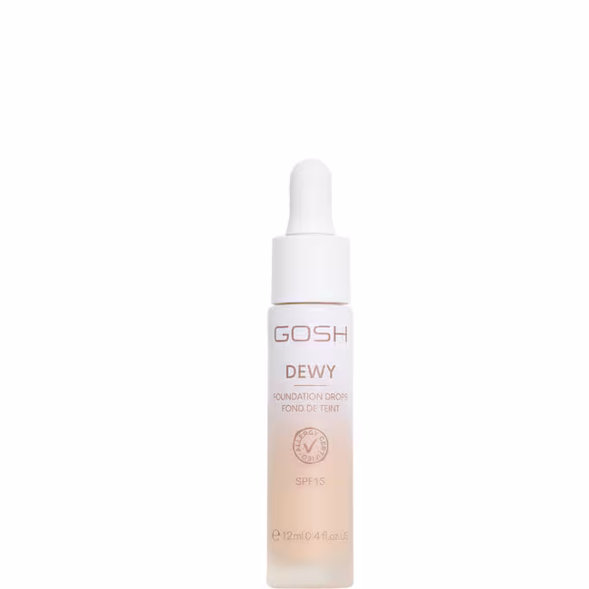 Gosh Dewy Foundation Drops make-up 12 ml, 004 Fair