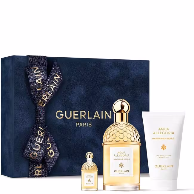 Guerlain Aqua Allegoria kazeta, Mandarine Basilic toaletná voda 125 ml + telové mlieko 75 ml + toaletná voda 7,5 ml