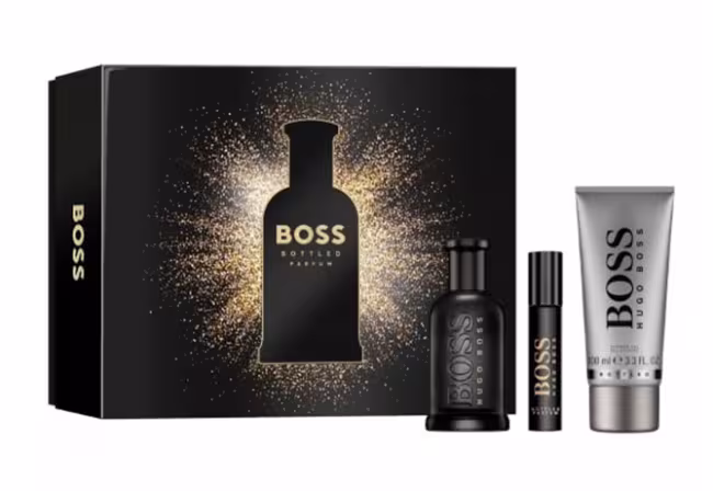 Hugo Boss Boss Bottled Parfum - parfum 100 ml + parfum 10 ml + sprchový gél 100 ml