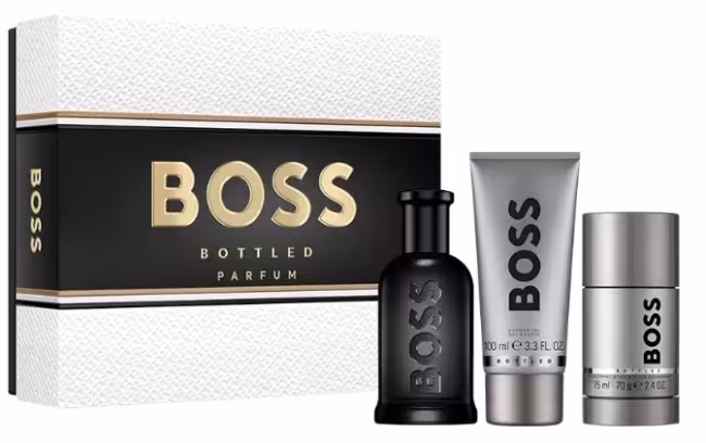 Hugo Boss Boss Bottled Parfum - parfum 100 ml + sprchový gél 100 ml + tuhý dezodorant 75 ml