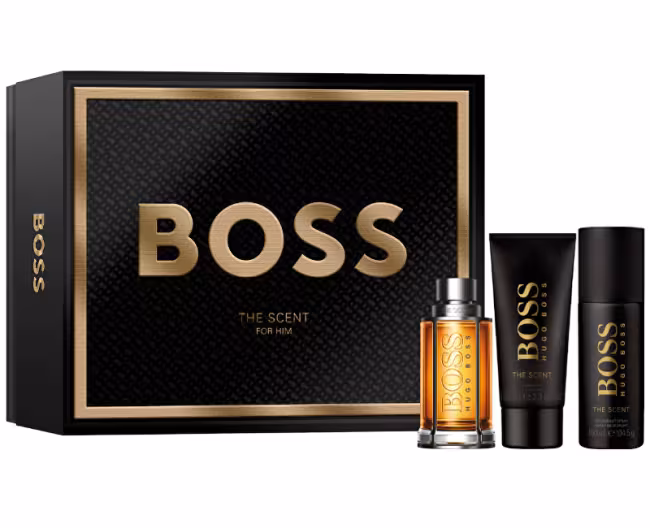 Hugo Boss Boss The Scent - EDT 100 ml + dezodorant v spreji 150 ml + sprchový gél 100 ml