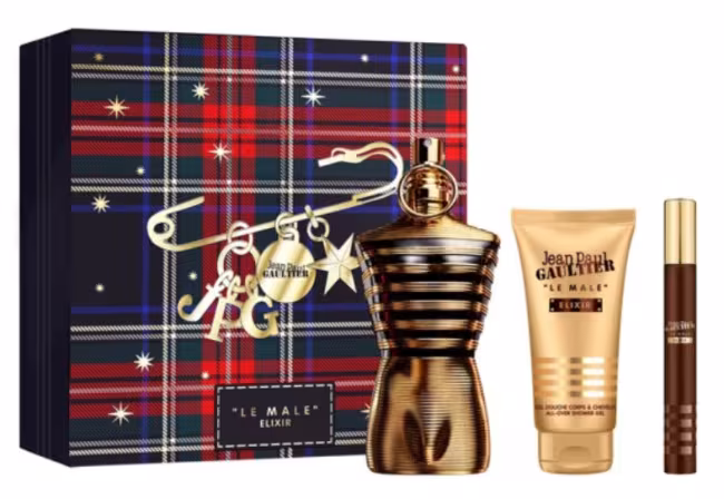 Jean P. Gaultier Le Male Elixir - parfum 125 ml + sprchový gél 75 ml + parfum 10 ml