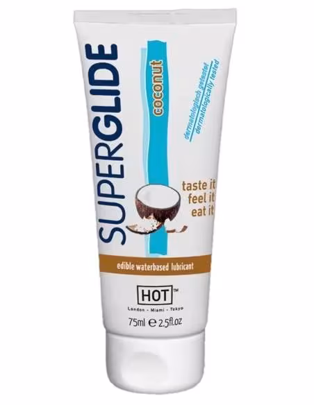HOT Superglide - jedlý lubrikant - kokos - 75 ml
