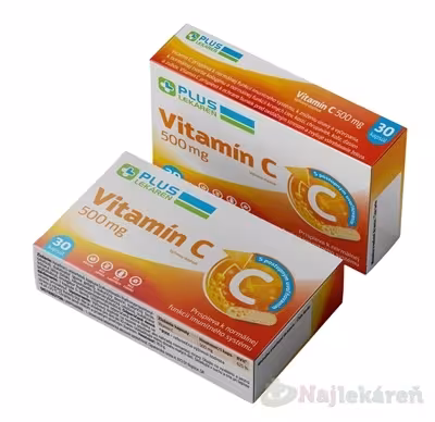 MedPharma Plus Lekáreň Vitamín C 500 mg s postupným uvoľňovaním 30 kapsúl