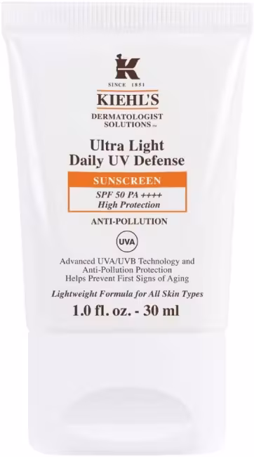 Kiehl's Ľahký ochranný pleťový krém SPF 50 Ultra Light (Daily UV Defense) 30 ml