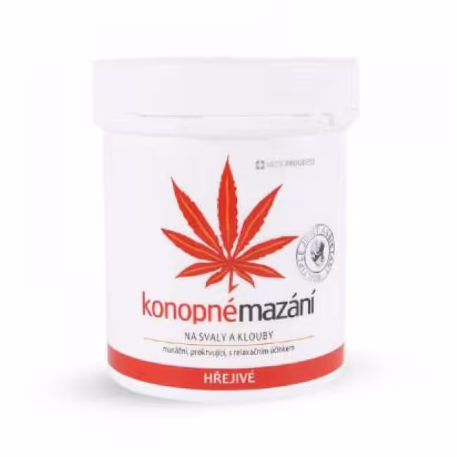 MEDICPROGRESS Konopné mazanie Hrejivé 250 ml
