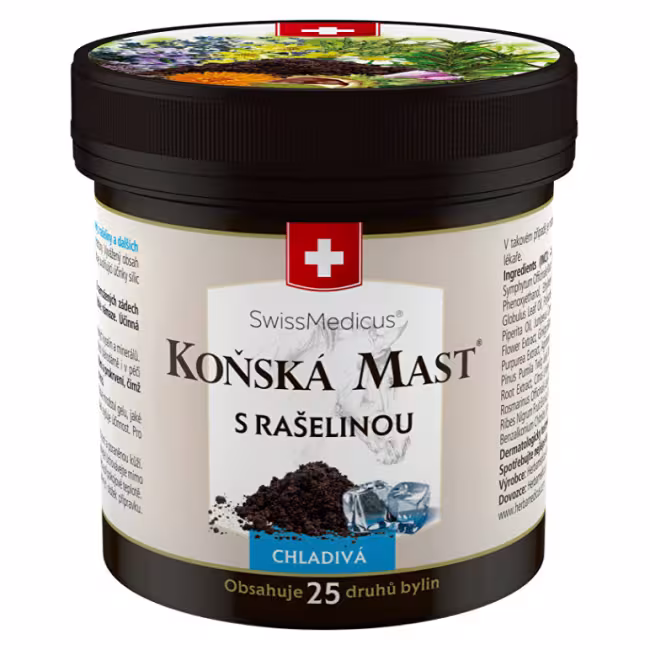 SWISSMEDICUS Konská Masť s rašelinou chladivá 250 ml