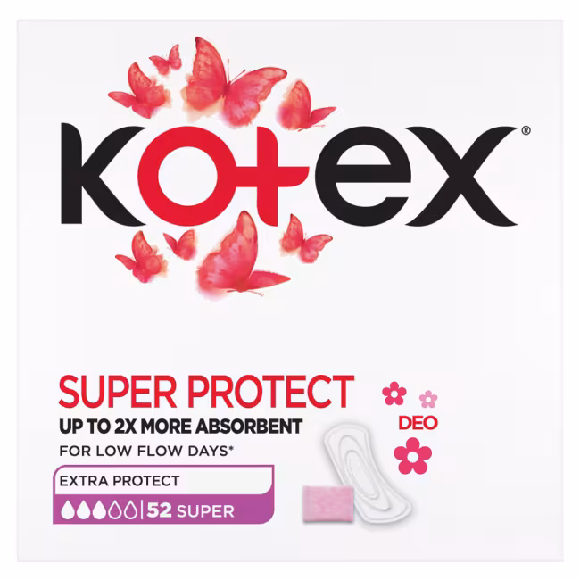 KOTEX Slipové vložky Normal+ Deo 56 kusov