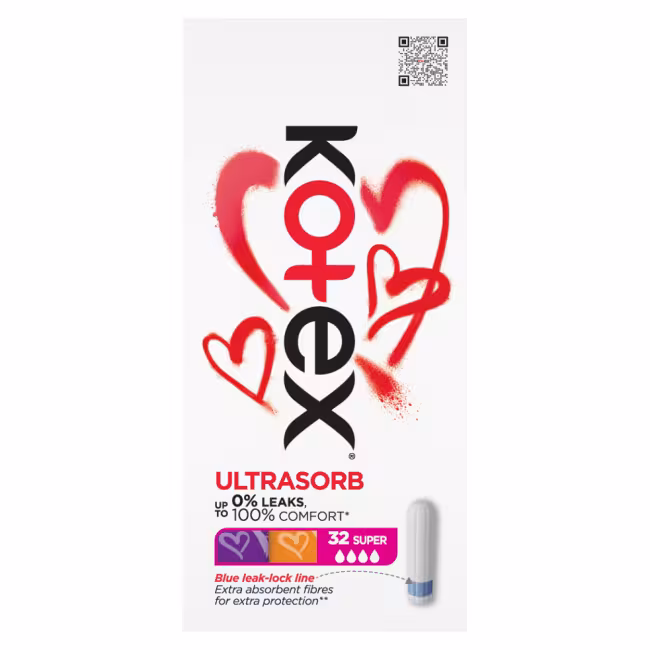 KOTEX Ultra Sorb Tampóny Super 32 kusov