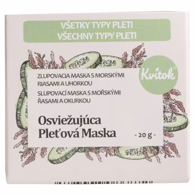 KVITOK Zlupovacia maska s uhorkou Osviežujúca 20 g