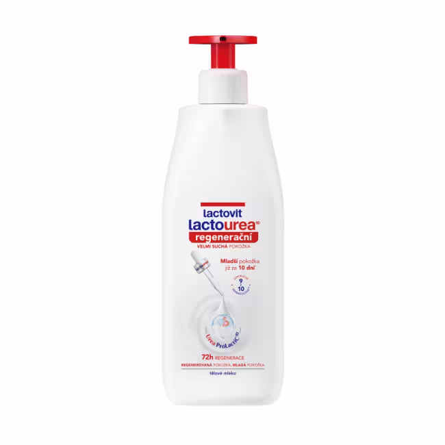 LACTOVIT Telové mlieko Lactourea - regeneračný - Veľmi suchá pokožka 400ml