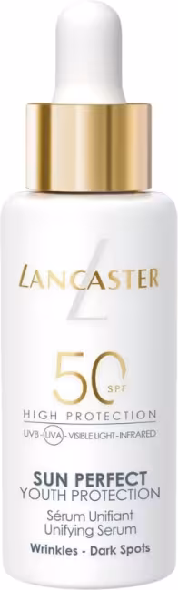 Lancaster Opaľovacie pleťové sérum proti vráskam a pigmentovým škvrnám Sun Perfect SPF 50 (Unifying Serum) 30 ml
