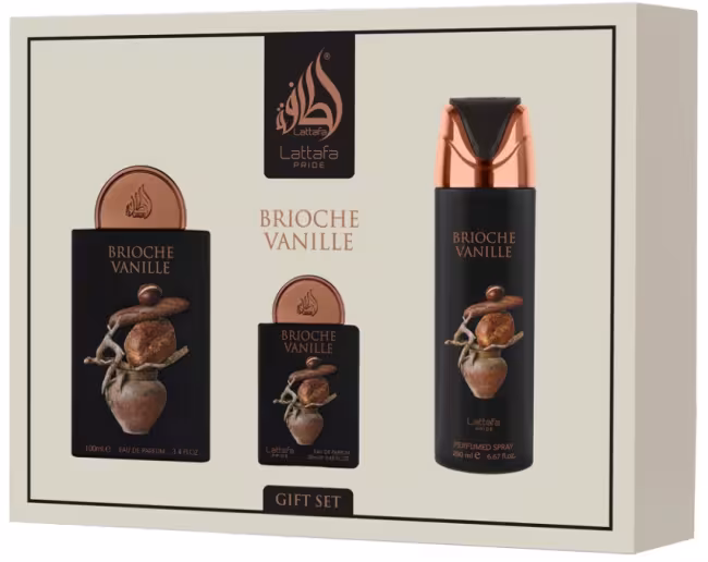 Lattafa Brioche Vanille - EDP 100 ml + EDP 20 ml + dezodorant v spreji 200 ml