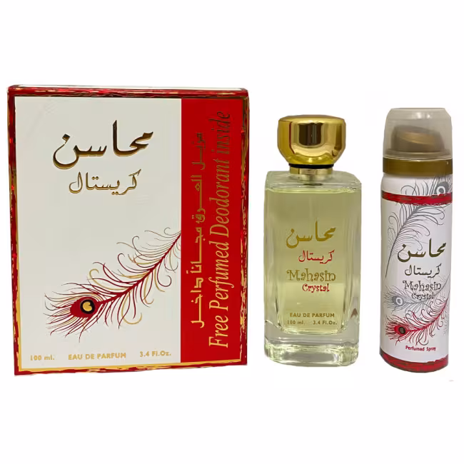 Lattafa Mahasin Crystal - EDP 100 ml + dezodorant v spreji 75 ml