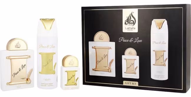 Lattafa Peace & Love - EDP 100 ml + EDP 20 ml + dezodorant v spreji 200 ml