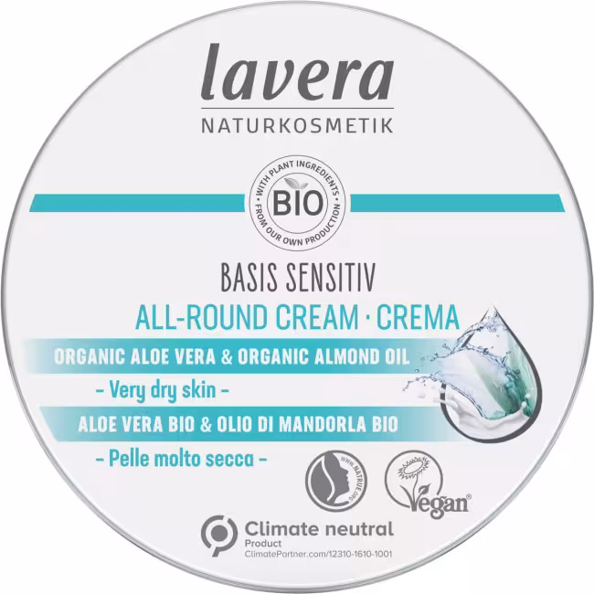 Lavera Intenzívny telový krém na suchú pokožku Basis Sensitiv (All-Round Cream) 150 ml