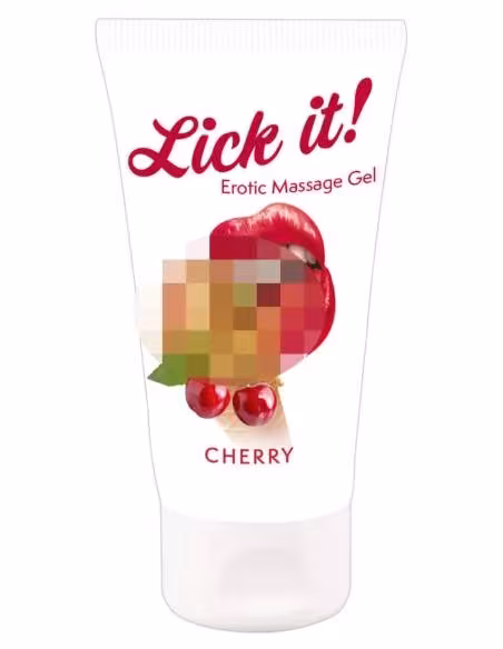 Lick it! - jedlý lubrikant 2v1 - čerešňa - 50 ml
