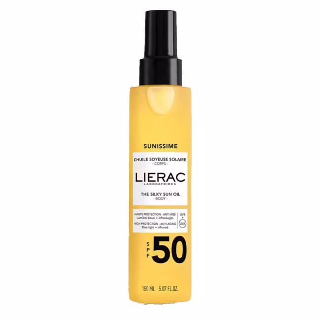 Lierac Opaľovací olej Sunissime SPF 50 (The Silky Sun Oil) 150 ml