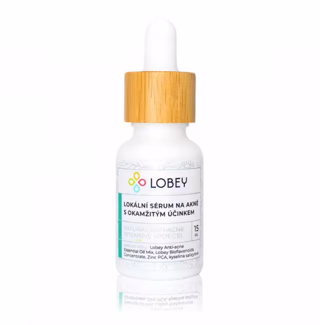 Lobey Lokální sérum na akné s okamžitým účinkem 15 ml