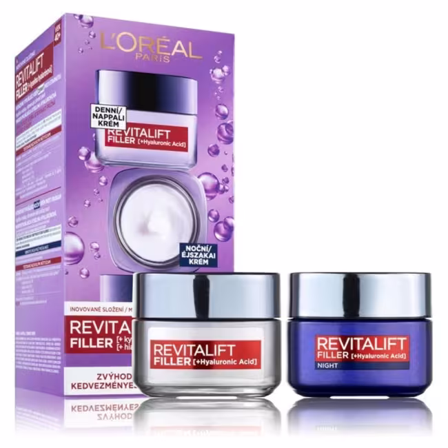 L´ORÉAL Paris Revitalift Filler Duopack Denný krém + nočný krém 2 x 50 ml