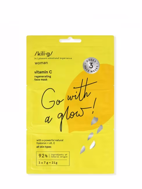 Regeneračná maska s vitamínom C KILIG 3x7 g