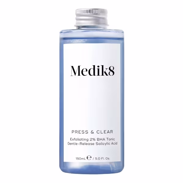 Medik8 Jemné exfoliačné tonikum Press & Clear - náhradná náplň (Exfoliating 2% BHA Tonic Refill) 150 ml