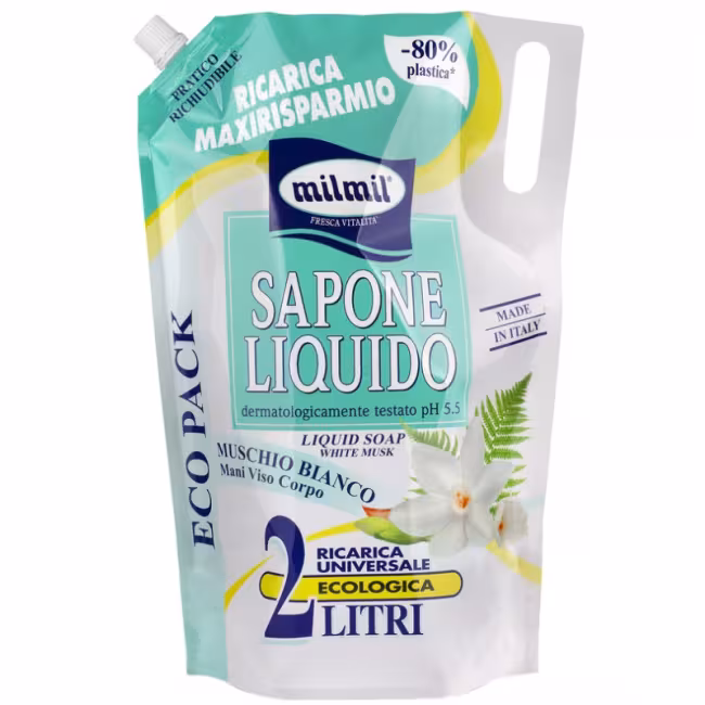 MILMIL Muschio bianco tekuté mydlo 2L
