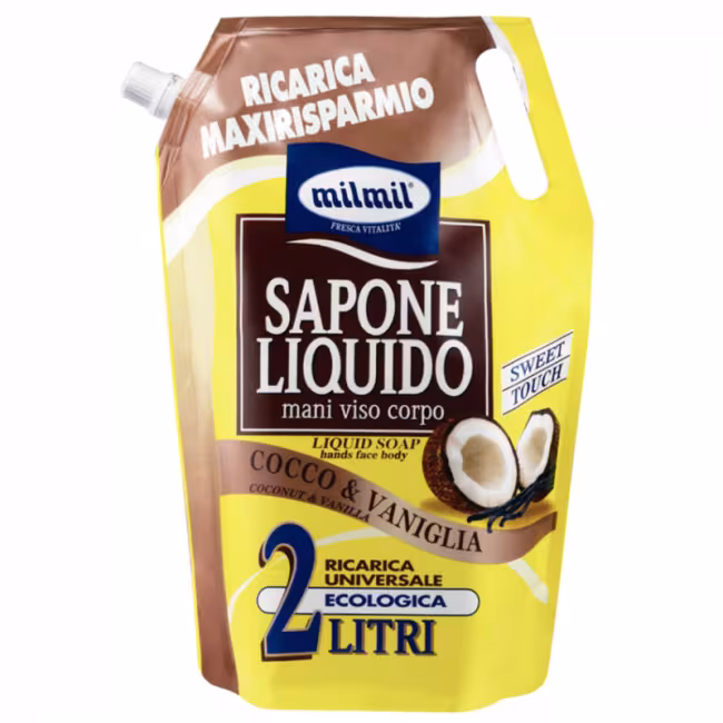 Milmil Vanilia &amp; Coconut tekuté mydlo 2l