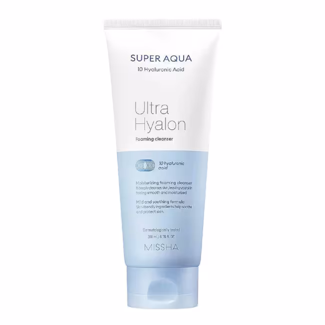 Missha Hydratačná čistiaca pena Super Aqua Ultra Hyalron (Foaming Cleanser) 200 ml