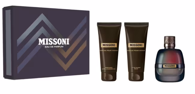 Missoni Missoni Pour Homme - EDP 100 ml + balzam po holení 100 ml + sprchový gél 100 ml