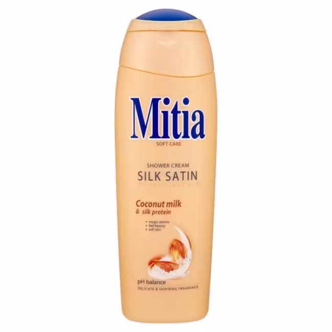 Mitia Sprchový gél Silk Satin Coconut Milk &amp; Vitamin E 400ml