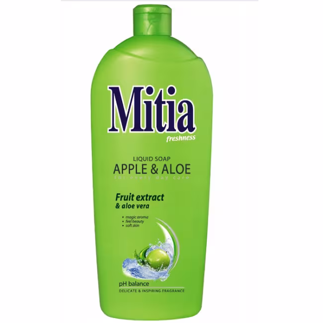 Mitia Tekuté mydlo náplň Apple &amp; Aloe 1000ml