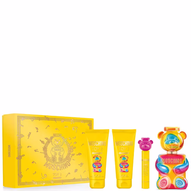 Moschino Toy 2 Gummy kazeta, EdP 100 ml + SG 100 ml + TM 100 ml + pero 10 ml