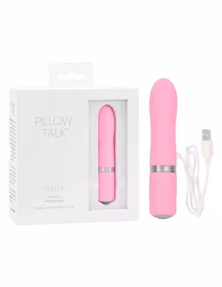 Pillow Talk Flirty - vibrátor tyčový nabíjateľný - ružový