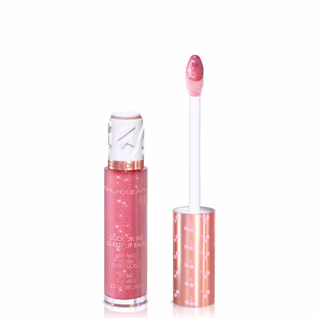 Naj Oleari Click on Me Glassy Lip Balm lesk na pery 6 ml, 02 Luminous Pink