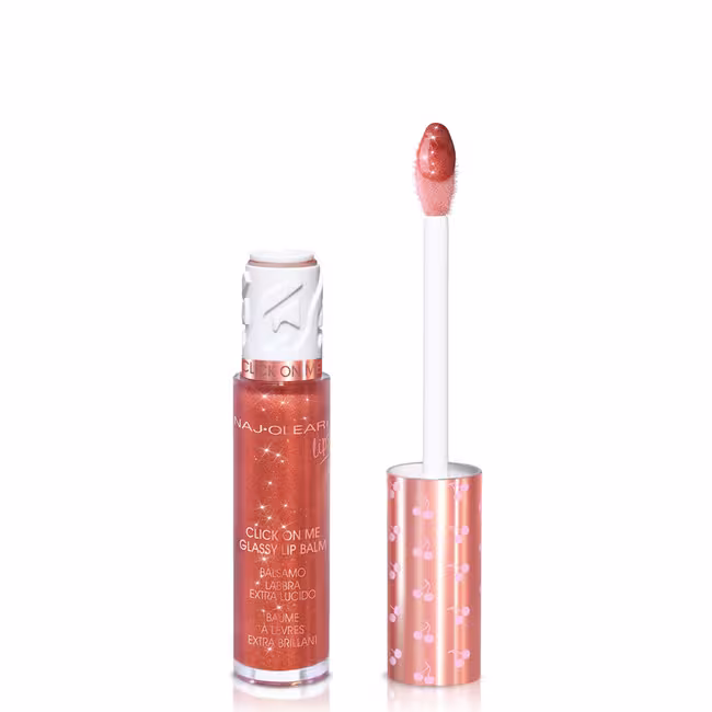 Naj Oleari Click on Me Glassy Lip Balm lesk na pery 6 ml, 03 Golden Caramel