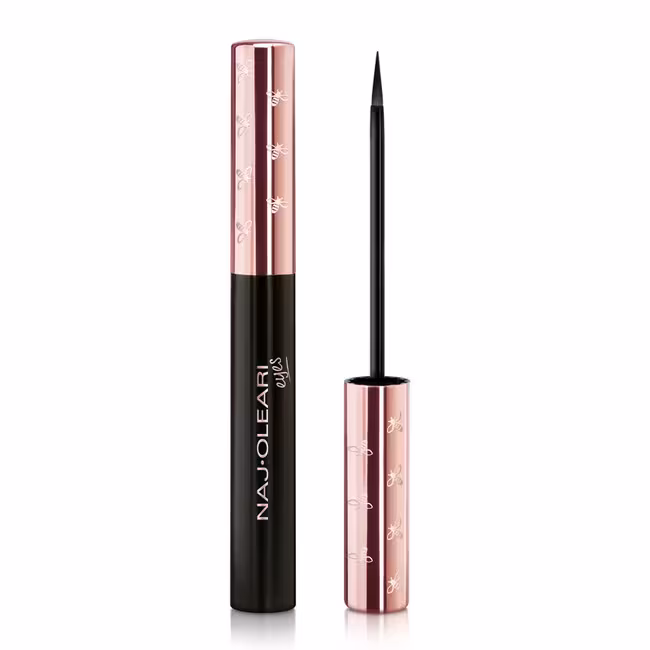 Naj Oleari Impeccable Eyeliner tekutá očná linka 4 ml, 01 Vinyl Black