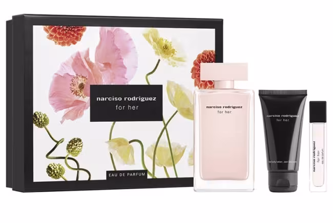 Narciso Rodriguez For Her - EDP 100 ml + telové mlieko 50 ml + EDP 10 ml