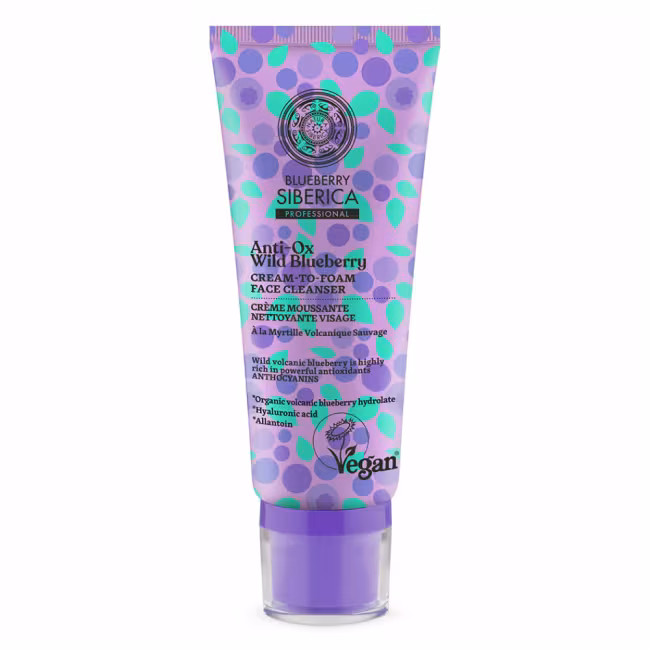 NATURA SIBERICA Blueberry Siberica Krémová pena na čistenie pleti 100 ml