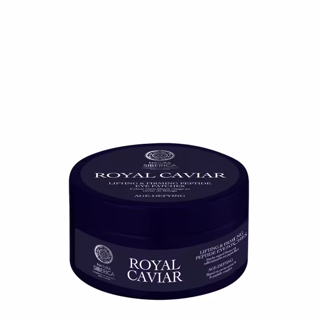 Natura Siberica Liftingové a spevňujúce peptidové vankúšiky pod oči Royal Caviar (Lifting & Firming Peptide Eye Patches) 60 ks
