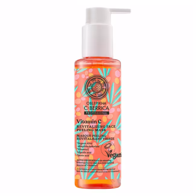 NATURA SIBERICA Oblepikha C-Berrica Revitalizačná peelingová maska na tvár 145 ml