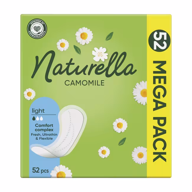 NATURELLA Camomile Intímne vložky Light 52 kusov