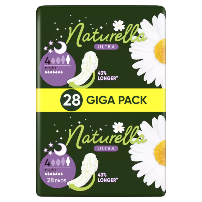 NATURELLA Ultra Night Hygienické vložky 28 ks